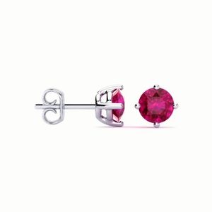 1/2 CTTW Genuine Ruby Earrings